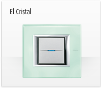 Serie de mecanismos y interruptores AXOLUTE de BTicino. EL Cristal