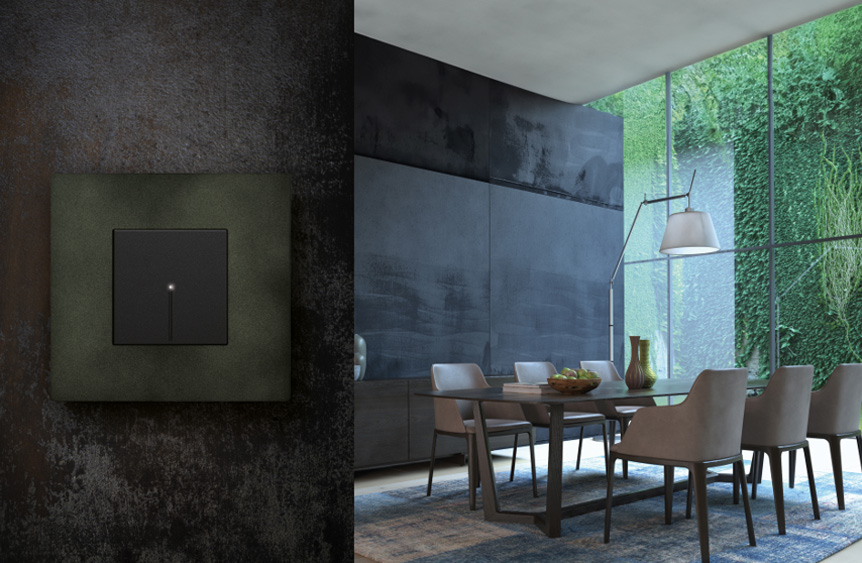 BTicino Light Now colección Dark